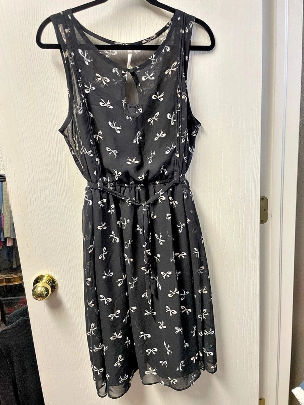 Lauren Conrad Midi Dress- Bow Print